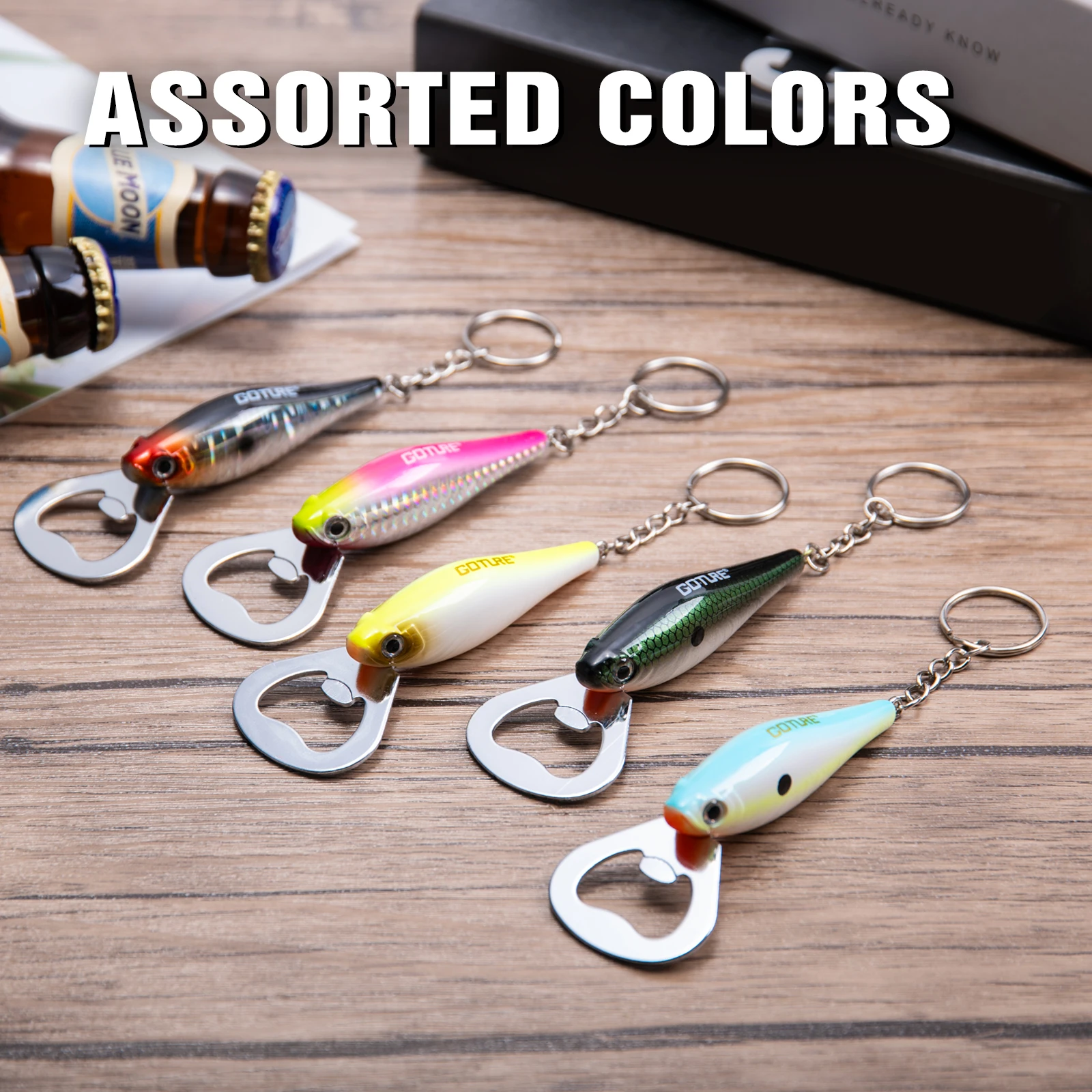 Fishing Lure Making Kit - Goture 1 Stück Angelköder Flaschenöffner Kohlenstoffstahl