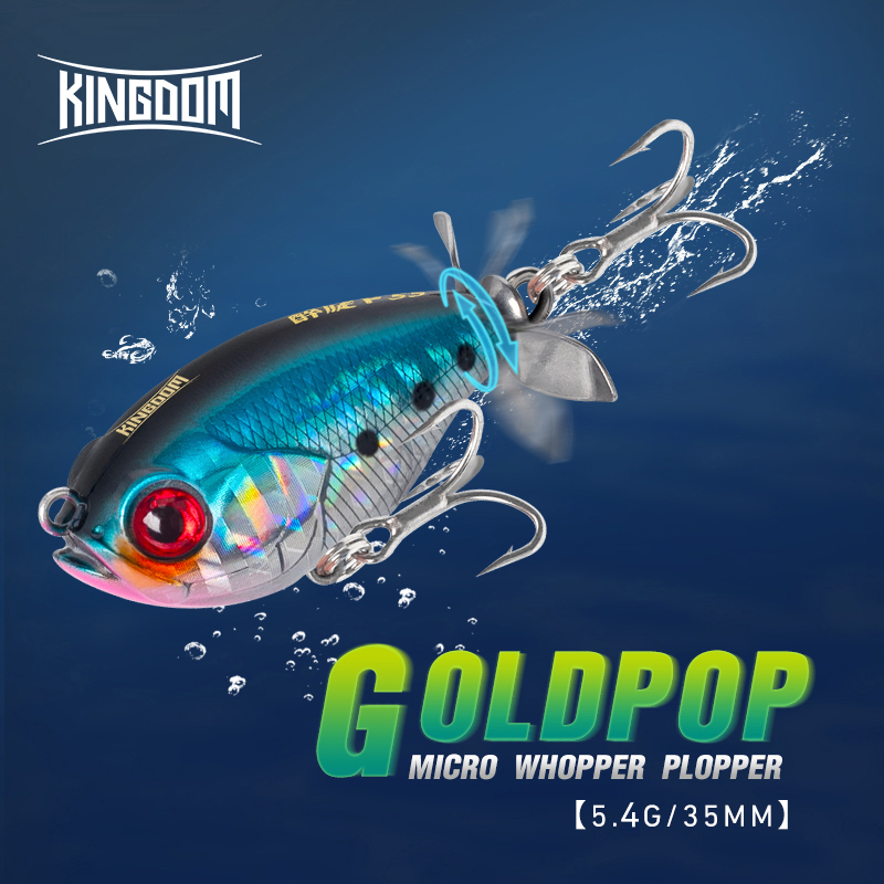 Fishing Lure Topwater - Kingdom Propeller Topwater Popper Angelköder 35