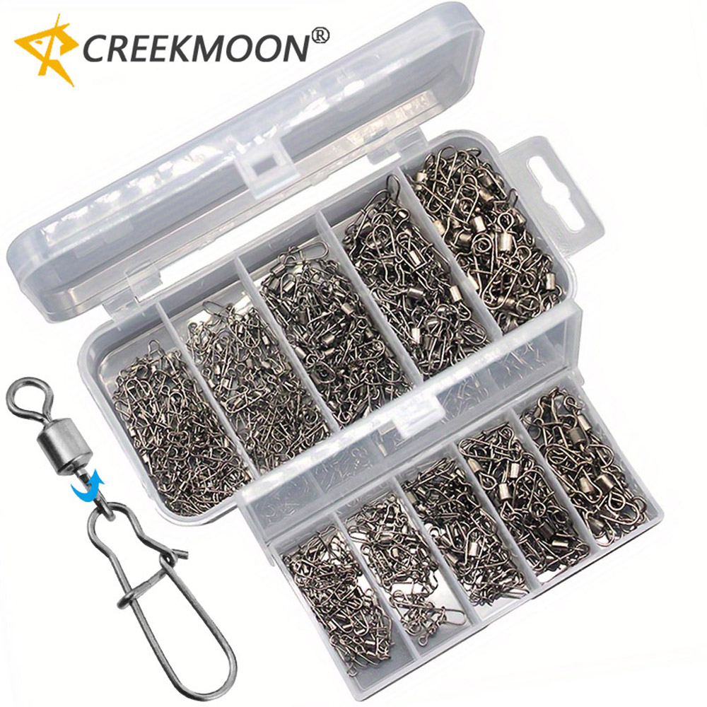 Fishing Lure Making Kit - 95/210-teiliges Set Angelzubehör-Kit 2-10 # Edelstahl-Drehwirbel