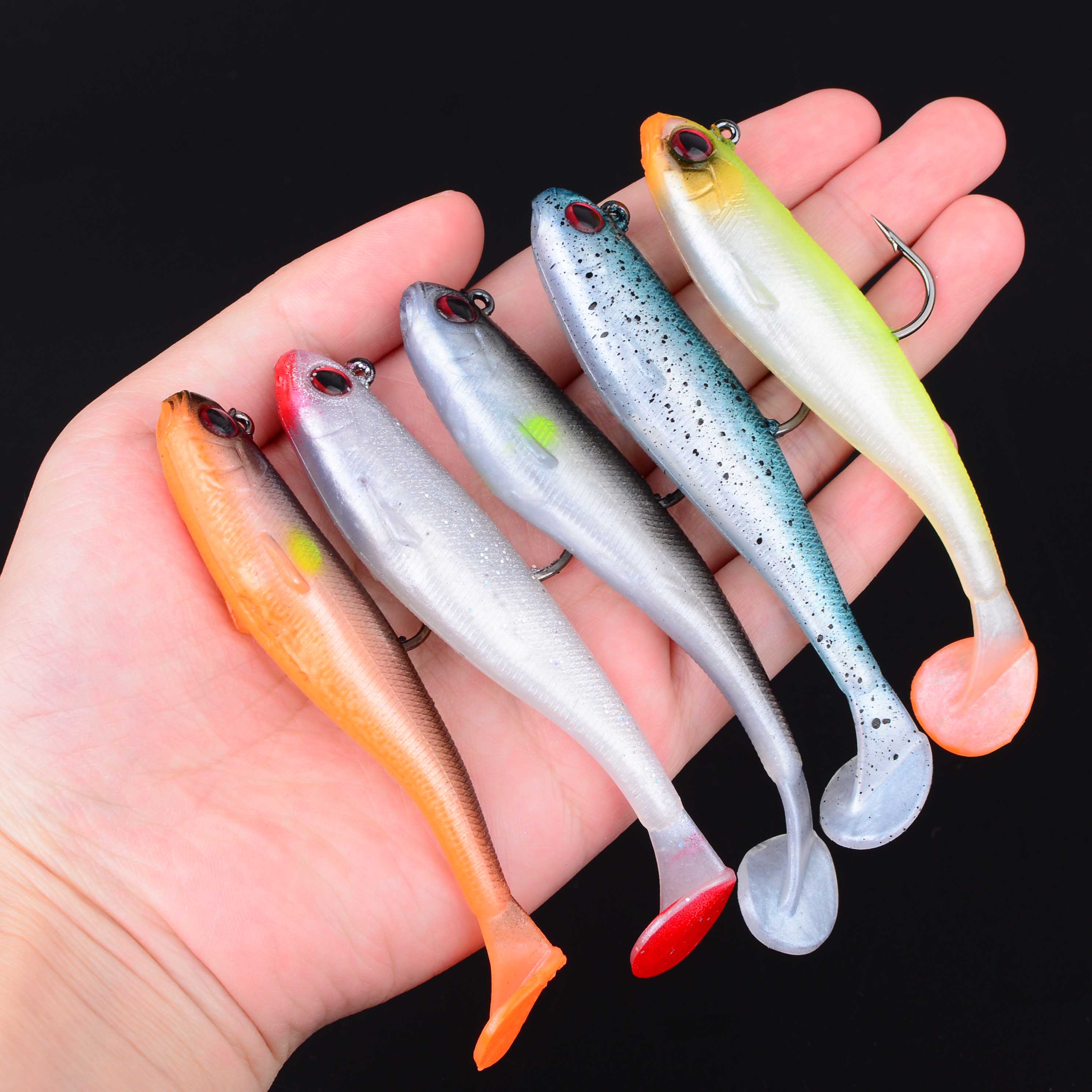 Fishing Lure Swimbait - 1 Stück Silikon-Schwimmfischköder, weicher Köder 6,5cm/9cm,