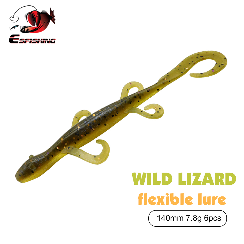 Fishing Lure Spinnerbait - ESFISHING Angelköder Wild Lizard 140mm 6