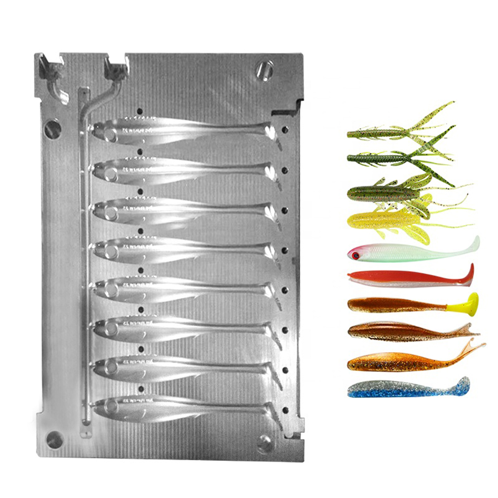 Kundenspezifische Spritzgussfo – Fishing Lure Soft Plastic Bewertung und Preis