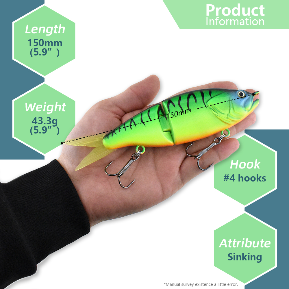Bait Glide ABS 6' Zweiteiliger – Fishing Lure Swimbait Bewertung und Preis