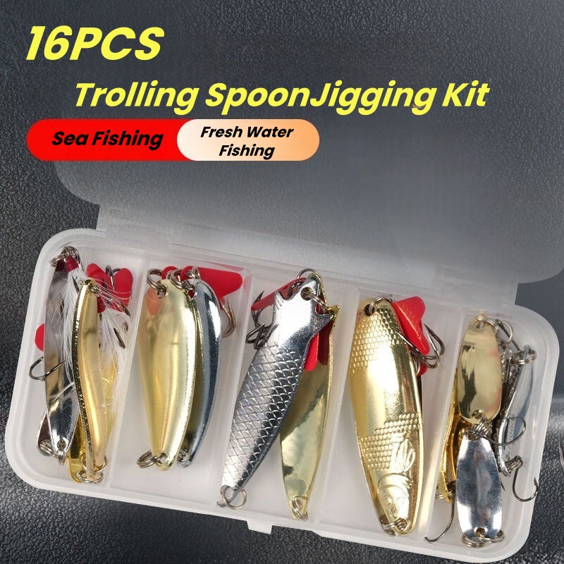 Angelköder-Set, 16-teilig, Tro – Fishing Lure Spinnerbait Bewertung und Preis