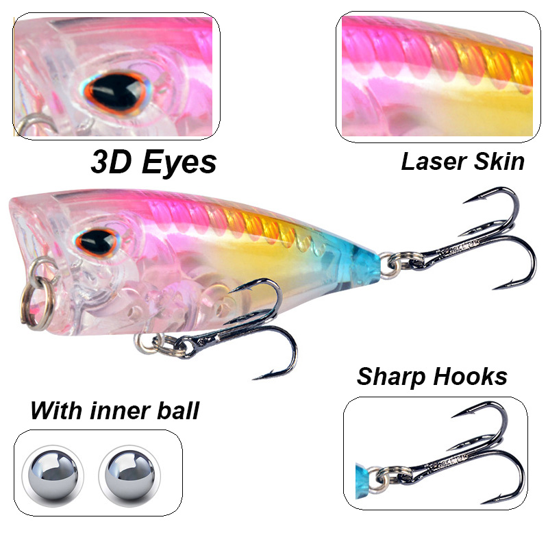 YUCONG 1PC Mini Popper Angeln  – Fishing Lure Topwater Bewertung und Preis