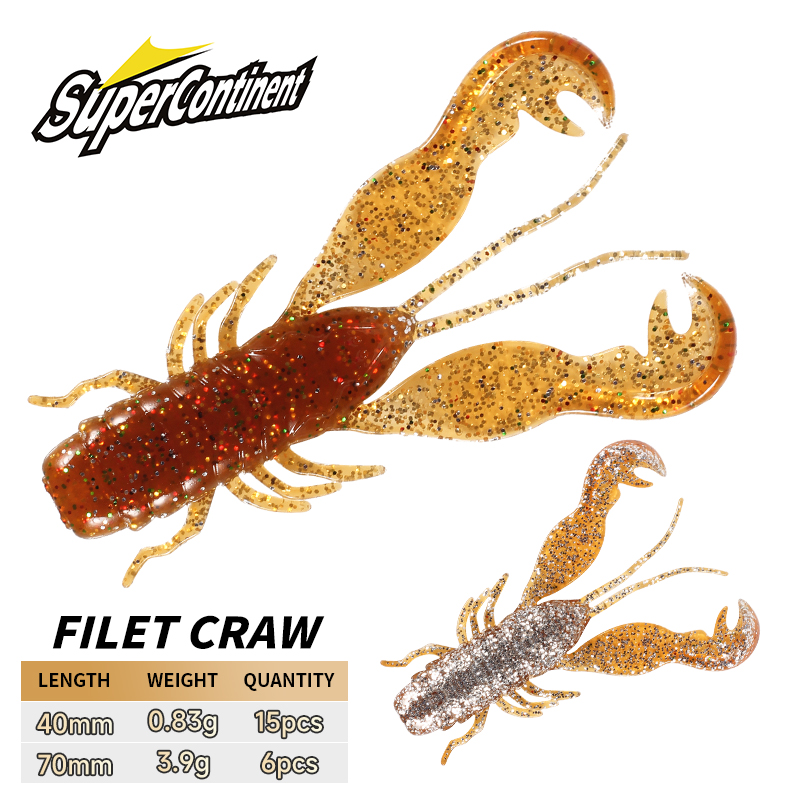 2023 Supercontinent Filet Craw – Fishing Lure Soft Plastic Bewertung und Preis